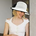 thumbnail image 7 of Sun Hats for Women Wide Brim Straw Beach Hat UV UPF 50+ Foldable Summer Sun Hat, 7 of 7