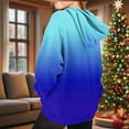 thumbnail image 5 of lcziwo Christmas Hoodies for Kids Wine Glass Graphic Hooded Sweatshirts Fall Winter Long Sleeve Pullover Tops Gifts for Teen Girls, Blue, 140, 5 of 6