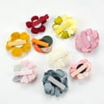 thumbnail image 3 of JIAHANG - Pinzas para el pelo con flores de margaritas pequeñas para bebés y niñas, pasadores florales para bebés, recién nacidos, niños pequeños, 10 unidades Xemadio WMZL-1239-1, 3 of 7
