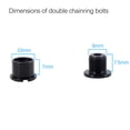 thumbnail image 4 of DJC bike chainring bolts 5pcs with 2 wrenchs aluminum or steel single chainring double chainring black red blue golden grey, 4 of 6
