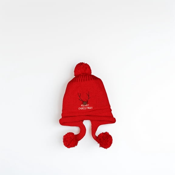 WHAMVOX  Knit Hat for Kids Knitted Girls Christmas Beanie Headwear Infant Men and Women