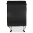 thumbnail image 4 of Urban Designs Erin Modern Black Faux Leather Upholstered Nightstand, 4 of 5