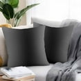 thumbnail image 2 of Black and Outdoor Pillow Covers Pack of 2 Grey Gradient Waterproof Throw Pillow Covers Decorative Cushion Cases for Patio Garden Tent Balcony Couch 24x24 inch, 2 of 8