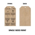 thumbnail image 5 of Fresh Flower Care Instructions Hangtags Cards  30 pk 2x3.5 Kraft Look Kit Food Recipe Granule Plant Care Florist Enclosed Note Tag Business Guide, 5 of 6