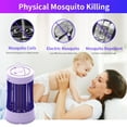 thumbnail image 4 of sruoe Bug Zapper, Led Mosquito Killer Lamp, USB Charging, Electric Mosquito Killer Lamp, Mosquito Trap, Outdoor Indoor Mosquito Lamp Zapper, Insect Killer for Home Patio Garden, Plastic, 4 of 7