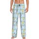 thumbnail image 1 of Fotbe Cartoon Cat Pantalones de Pijama para Hombre, Pantalones de Dormir, Pantalones de Casa con Cintura Ajustable y Bolsillos-Small, 1 of 6