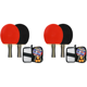 thumbnail image 1 of Juego Palas Ping Pong para 2 Jugadores Con Pelotas Y Estuche Almacenamiento Tenis Mesa, 1 of 3