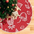 thumbnail image 5 of FMSHPON FruitsSweets Xmas Christmas Tree Skirt Stand Mat for Holiday Party Decoration Indoor Outdoor 48 inches, 5 of 6