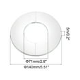 thumbnail image 2 of Wall Split Flange, 201 Stainless Steel Round Escutcheon Plate for 70mm Diameter Pipe, 2 Pack, 2 of 5