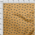 thumbnail image 3 of oneOone Cotton Jersey Yellow Fabric Rabbit Quilting Supplies Print Sewing Fabric By The Yard 58 Inch Wide, 3 of 5