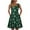 Green, variant on IROINNID Women's Sleeveless A-Line Dress Round Neckline Fashion Summer Christmas Loose Comfy Dress Prints Dress