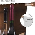 thumbnail image 6 of Wine Curtains, Red and White Wine Glass Opener Barrel Grape French Food Tasting, Bedroom Living Room Kitchen Blackout Decorative Curtains, One Panel, 52 X 84 in. Brown Ruby, 6 of 6