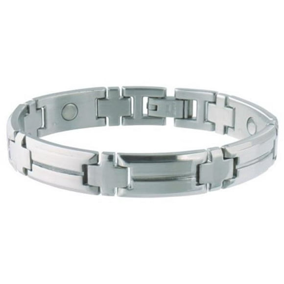Sabona 64370 Mens Steel Sport Magnetic Bracelet - Large & Extra Large