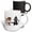 Multicolor, variant on 3drose, Funny Bride and Groom Kitty Cat Wedding Cartoon, 11oz Magic Transforming Mug