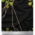 thumbnail image 1 of Soimoi polyester Crepe Fabric Leaves & Ranunculus Floral Decor Fabric Printed Yard 42 Inch Wide, 1 of 3