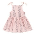 thumbnail image 1 of Robe de Fête Princesse à Fleurs Unies Rayée pour Fille Tout-Petit Robe d'Été, 1 of 5