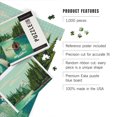thumbnail image 4 of Lantern Press 1000 Piece Jigsaw Puzzle, Montana, Quiet Explorer, Boating, Mountain, 4 of 5