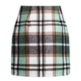thumbnail image 1 of Falda a cuadros, falda de oficina, falda lápiz, falda de corte A, 1 of 5