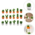 thumbnail image 3 of CATIEBYE 18-Piece Magnetic Cactus Stickers Assorted Colors for Refrigerator Notes, Decorations, and Organization, 3 of 6