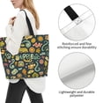 thumbnail image 3 of Disketp Colorful Hippie Bolsa Tote Estampada para Mujer, Bolso de Hombro y de Mano para Compras y Viajes, 3 of 8
