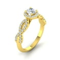 thumbnail image 3 of Certified 1.00 Carat TW Round Diamond Infinity Engagement Ring in 14k Yellow Gold (G-H, I1), 3 of 5