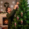 thumbnail image 1 of Pelotas De Plástico Juego de 3 bolas navideñas de plástico multicolor en caja de regalo,adornos colgantes con colgante para la decoración del árbol (multicolor) Rkxzt, 1 of 9