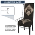 thumbnail image 5 of ZICANCN Retro Gaming Area Warning Chair Protectors Seat Covers , Dining Chair Slipcovers for Dining Room Hotel Kitchen Gamer Zone Sign, 5 of 8