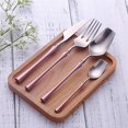 thumbnail image 4 of 4pcs/set Stainless Steel Cutlery Set Gold Dinnerware Set Western Food Cutlery Tableware Dinnerware Forks Knives Spoons, 4 of 4