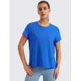thumbnail image 2 of Remera CRZ YOGA Suelta Azul Pequeña y Suave para Yoga, 2 of 6