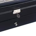thumbnail image 3 of Ktaxon 6/10/12/20/24 Slot Wrist Watch Box Top Jewelry Storage Display Case Organizer, 3 of 4