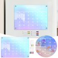 thumbnail image 4 of BNNG Acrylic Magnetic Dry Erase Board for Fridge, Monthly & Weekly Calendar Planner Note Blackboard Set for Refrigerator/Wall/Glass/Kitchen, 6 Colors Markers (11.7"x8.3"), 4 of 6