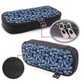 thumbnail image 4 of Lsque Tropical Leaves Printed Big Capacity PU Leather Pencil Case Large Pencil Pouch Stationery Pen Bag Pencil Holder for Teen, 4 of 6