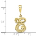 thumbnail image 3 of 10k Yellow Gold Initial E Pendant Charm, 3 of 3