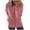 Pink, variant on Lindreshi Shackets for Women with Pockets Women Casual Solid Hooded Sleeve Zipper Drawstring Tops Coat