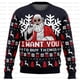thumbnail image 2 of Suéter navideño feo de tío Santa Claus, sudadera con capucha de dibujos animados de anime para mujeres y hombres, sudadera de moda para parejas, 2 of 5