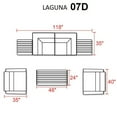 thumbnail image 2 of Laguna 7 Piece Outdoor Wicker Patio Furniture Set 07d, 2 of 3