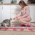 thumbnail image 3 of Colorful Geometric Striped Pattern (9) Kitchen Rugs Sets Of 2,Anti Fatigue Kitchen Mat Rugs Non Slip Washable,Decorative Kitchen Floor Mats for Kitchen,Sink,Laundry,17"x30"+17"x47", 3 of 7
