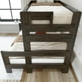 thumbnail image 4 of Plank+Beam Farmhouse Twin XL over Queen Bunk Bed for Adults Solid Wood, Barnwood Brown, 4 of 6