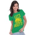 thumbnail image 3 of Lets Taco Bout It Tuesday Funny Food Womens Slim Fit Graphic Tee Brisco Brands M, 3 of 5