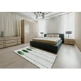 thumbnail image 4 of Ahgly Company Indoor Round Patterned Sage Green Novelty Area Rugs, 5' Round, 4 of 6