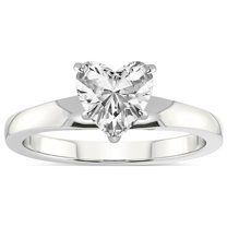4 Carat IGI Certified Heart Shape Lab Grown Diamond Engagement Ring | 14K White Gold | Arielle Solitaire Diamond Ring | FG-VS1-VS2 Quality Friendly Diamonds