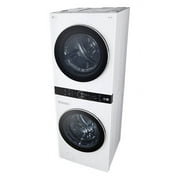 LG WKHC252HWA Single Unit High-Efficiency Front Load White Smart WashTower