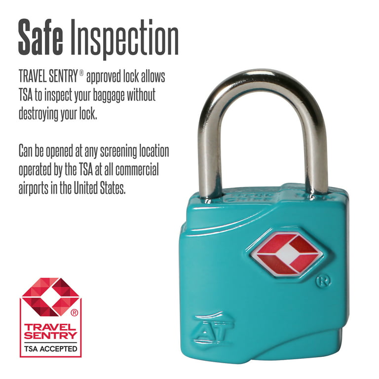 Protege 2 Pack Travel Suitcase Metal Luggage Locks with Keys
