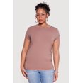 thumbnail image 2 of Women's Plus Size Side Ruched Tee, 2 of 4