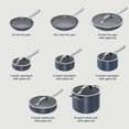 thumbnail image 2 of Ninja NeverStick Ceramic Pro Juego de utensilios de cocina de 14 piezas, ollas y sartenes antiadherentes con tapas de vidrio, revestimiento cerámico, acero inoxidable, apto para estufa a horno, compat, 2 of 5