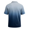 thumbnail image 4 of Men's Shirts Solid Color Pique Knit Slim Fit Polo Shirt Short Sleeve Golf Shirts for Men Business Casual Shirts Blue XL, 4 of 6