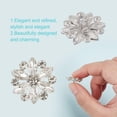 thumbnail image 3 of 30Pcs Rhinestone Buttons 20mm Clear Flower Crystal Button Embellishments Buttons Sew on Clothing Buttons for Women Crafts Wedding Party Bouquet Decorations Bags Shoes Supplies, 3 of 9