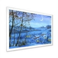 thumbnail image 2 of Designart Village Cottage d'Hiver à Noël Cabane & Lodge Art Mural Encadré, 2 of 4