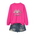 thumbnail image 3 of iTNHFP Vêtements pour Femmes Tendance Mode Décontractée Col Rond Confortable T-Shirt de Base à Manches Longues 1, 3 of 3