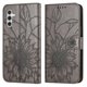 thumbnail image 1 of Funda tipo cartera con girasol grabado para Samsung A34 5g, multifuncional, elegante y con protección total., 1 of 5